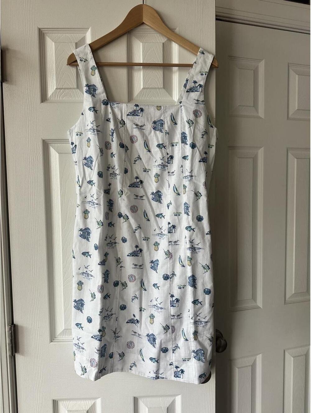 Vineyard Vines Women's White and Multi Dress